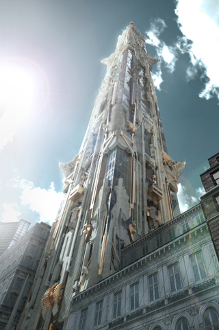 Illustration for article titled This NYC Skyscraper Design Is Like the Chrysler Building Went to Burning Man and I Love It